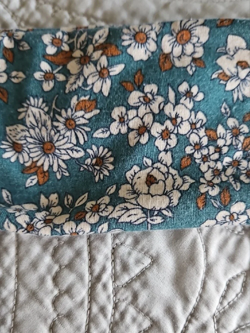 Source Unknown Floral Elastic Headbands Teal, Olive, Blue, Gray